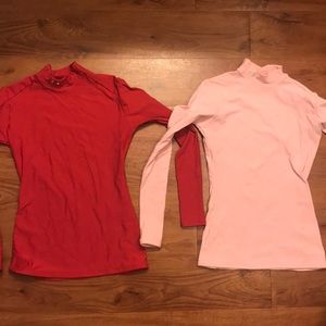 Bundle 2 Under Armour Long Sleeve ColdGear Shirts
